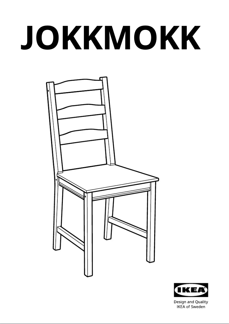 Page 1 de la notice Manuel utilisateur Ikea JOKKMOKK 003.333.01