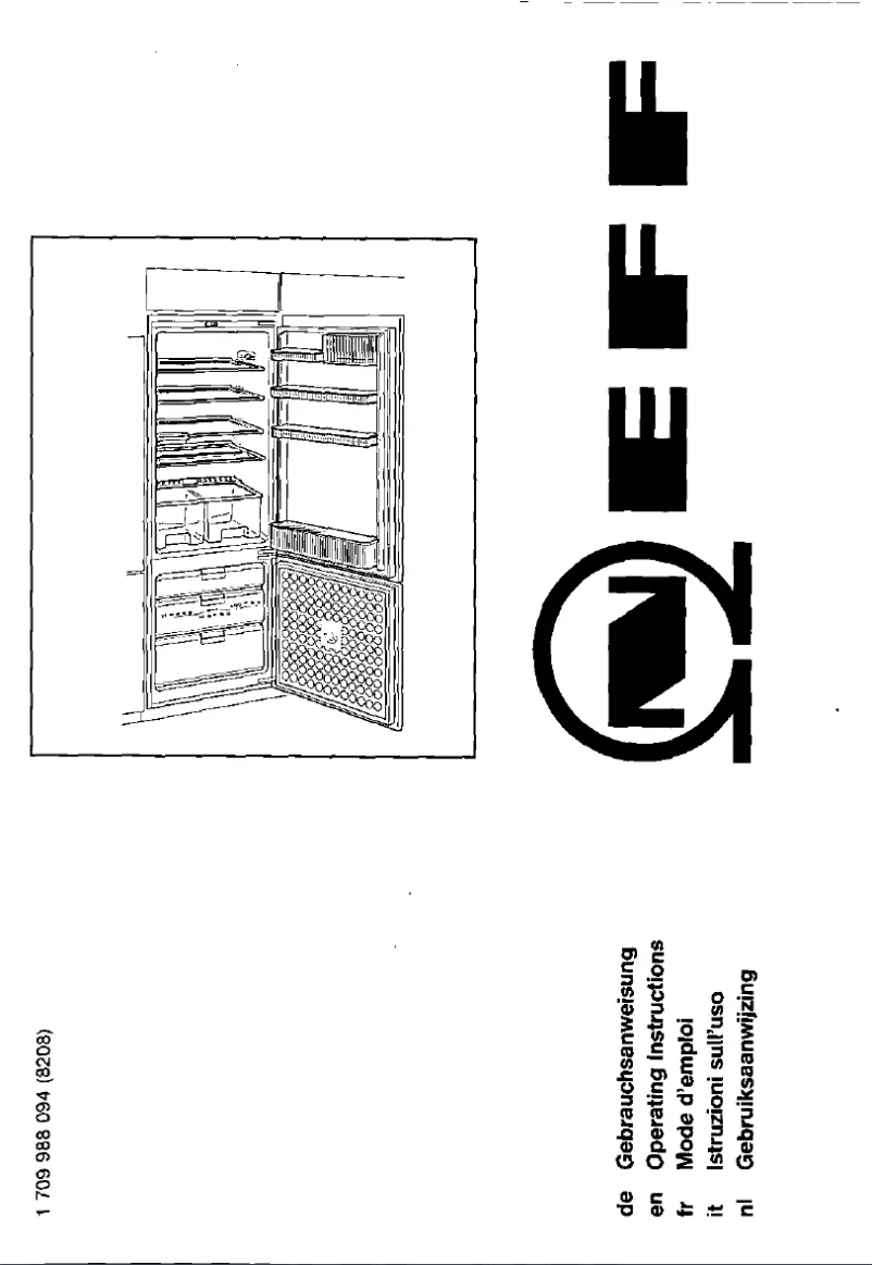 Page 1 de la notice Manuel utilisateur Neff K 8525 X