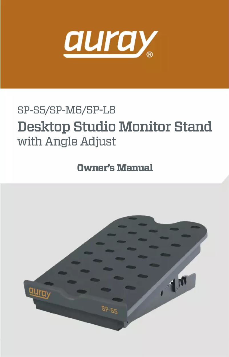 Page 1 de la notice Manuel utilisateur Auray SP-M6