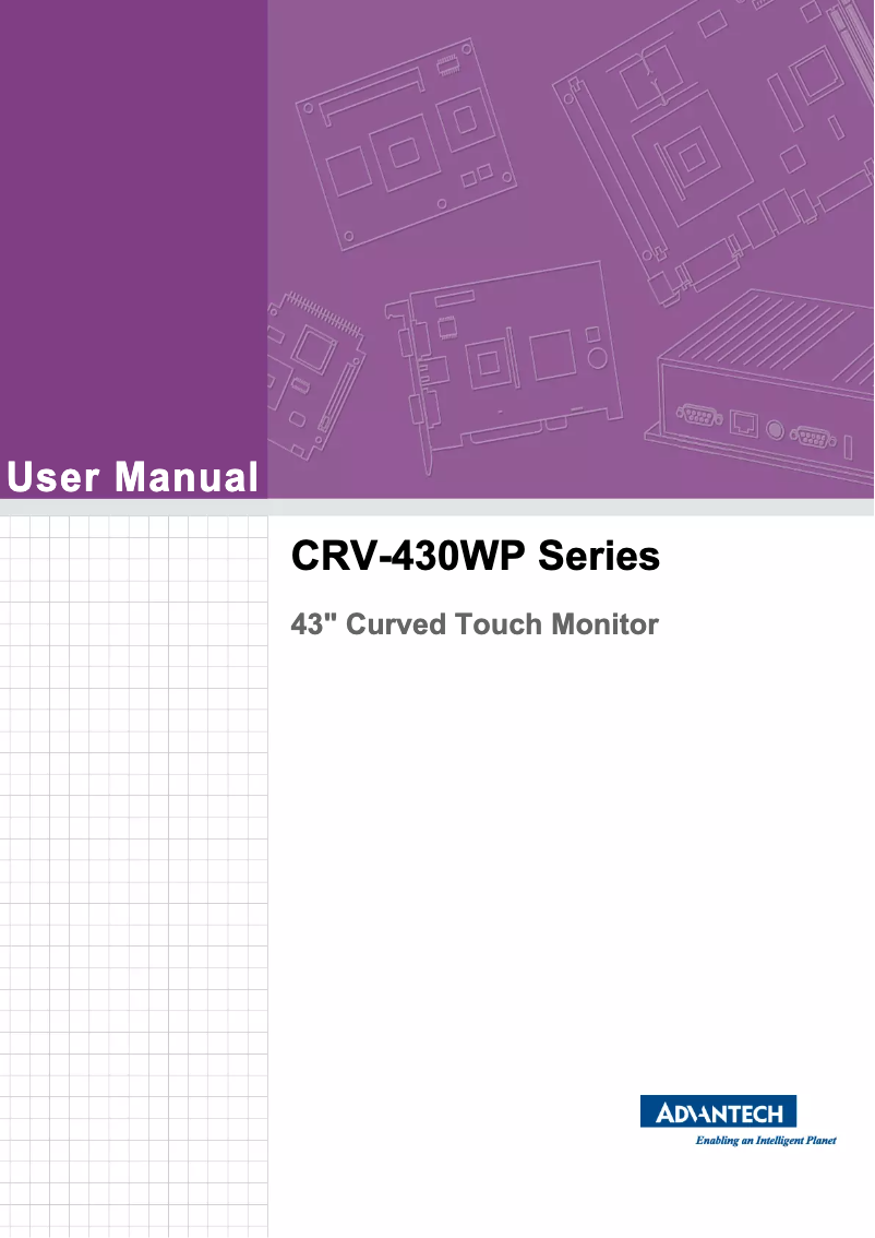 Page 1 of the manual User Manual Advantech CRV-430WP