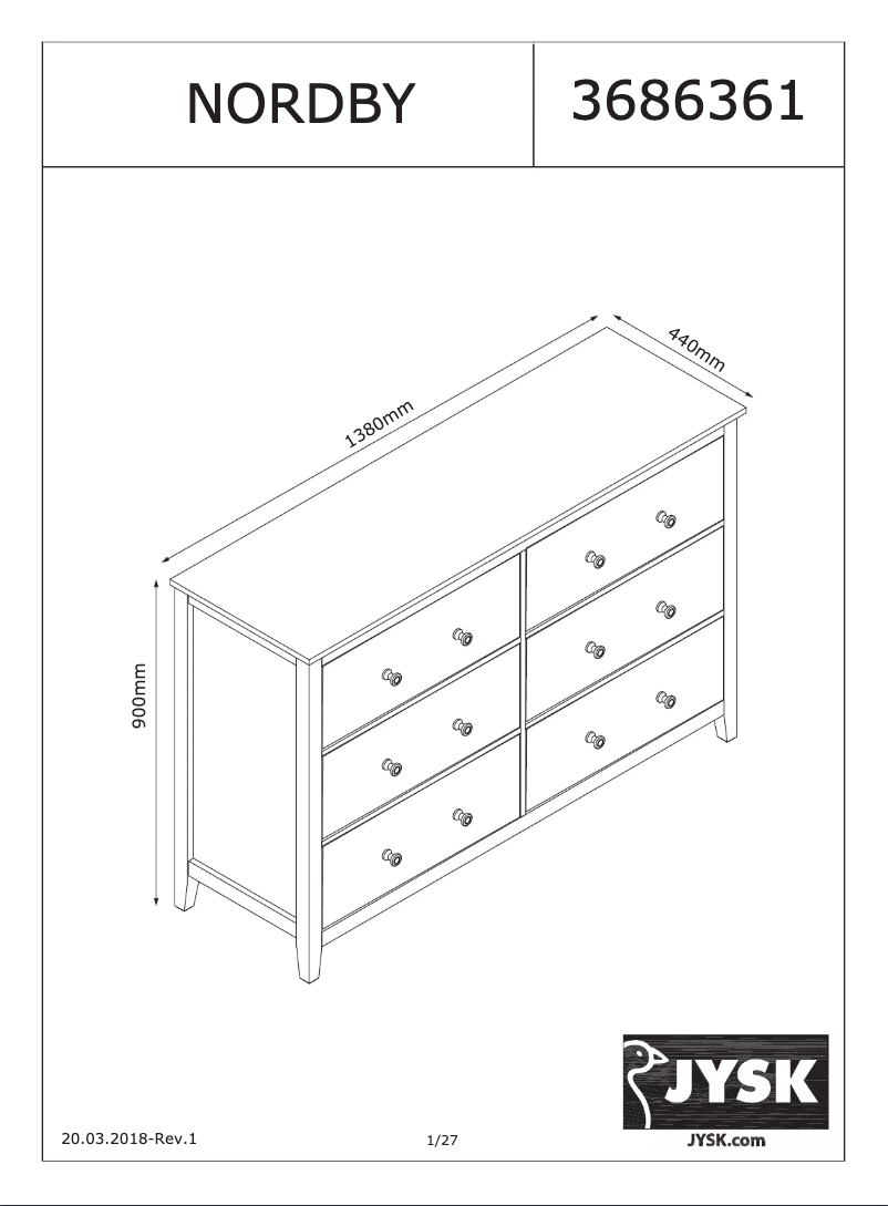 Image de la première page du manuel de l'appareil Nordby