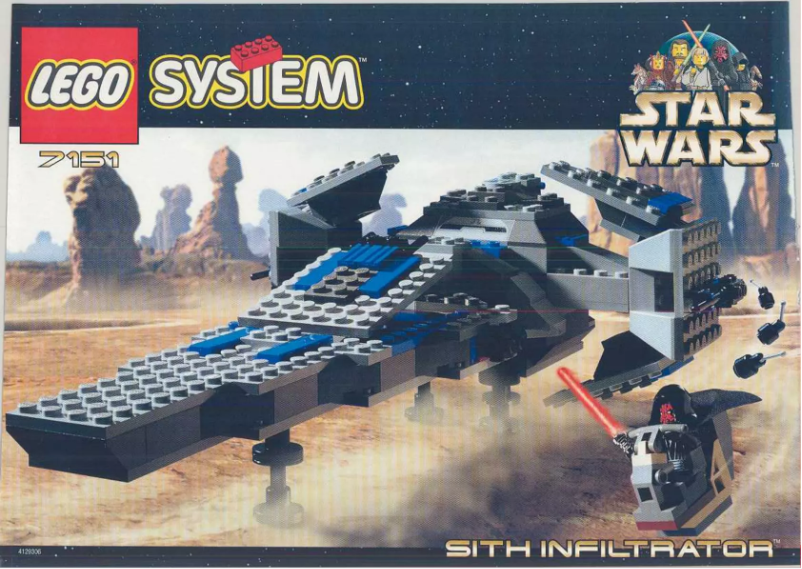 Page 1 de la notice Manuel utilisateur Lego Star Wars 7151