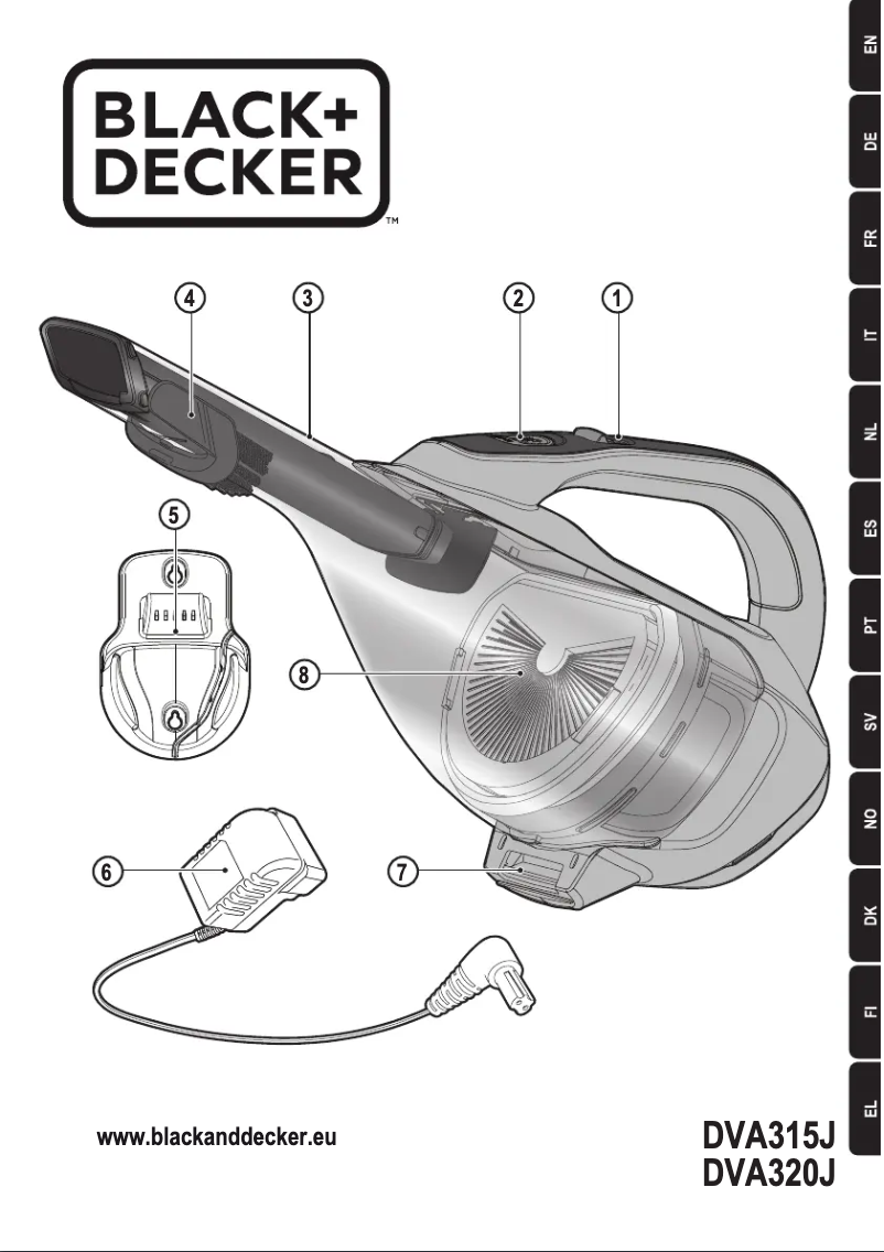 Page n°1 - Manuel utilisateur Black & Decker DVA320J