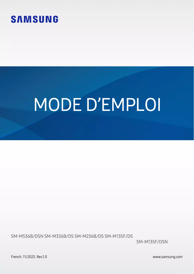 Página 1 del manual Manual de usuario Samsung Galaxy M53