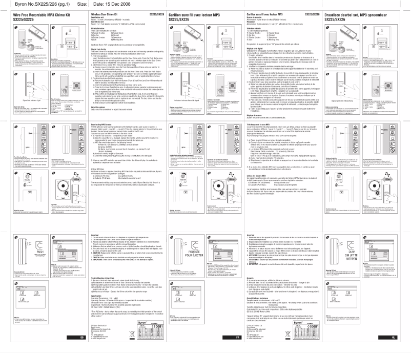 Página 1 del manual Manual de usuario Elro SX226