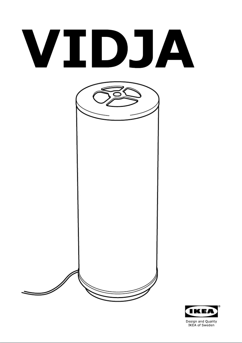 Page 1 de la notice Mode d'emploi Ikea VIDJA