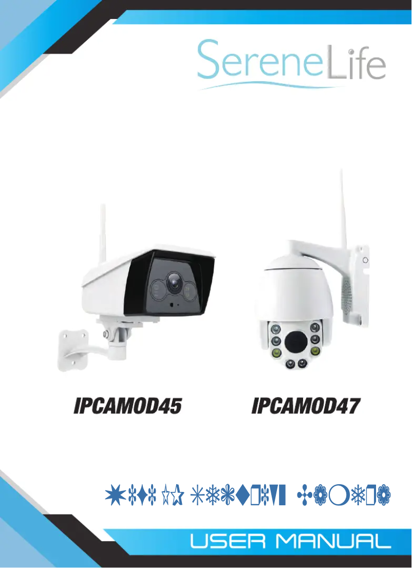Page 1 de la notice Manuel utilisateur SereneLife IPCAMOD45