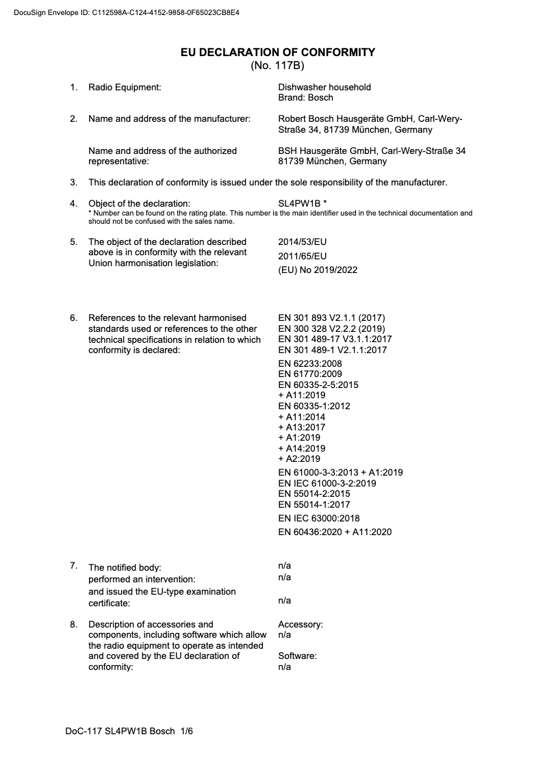 Page 1 de la notice Mode d'emploi Bosch SPI6YMS17E