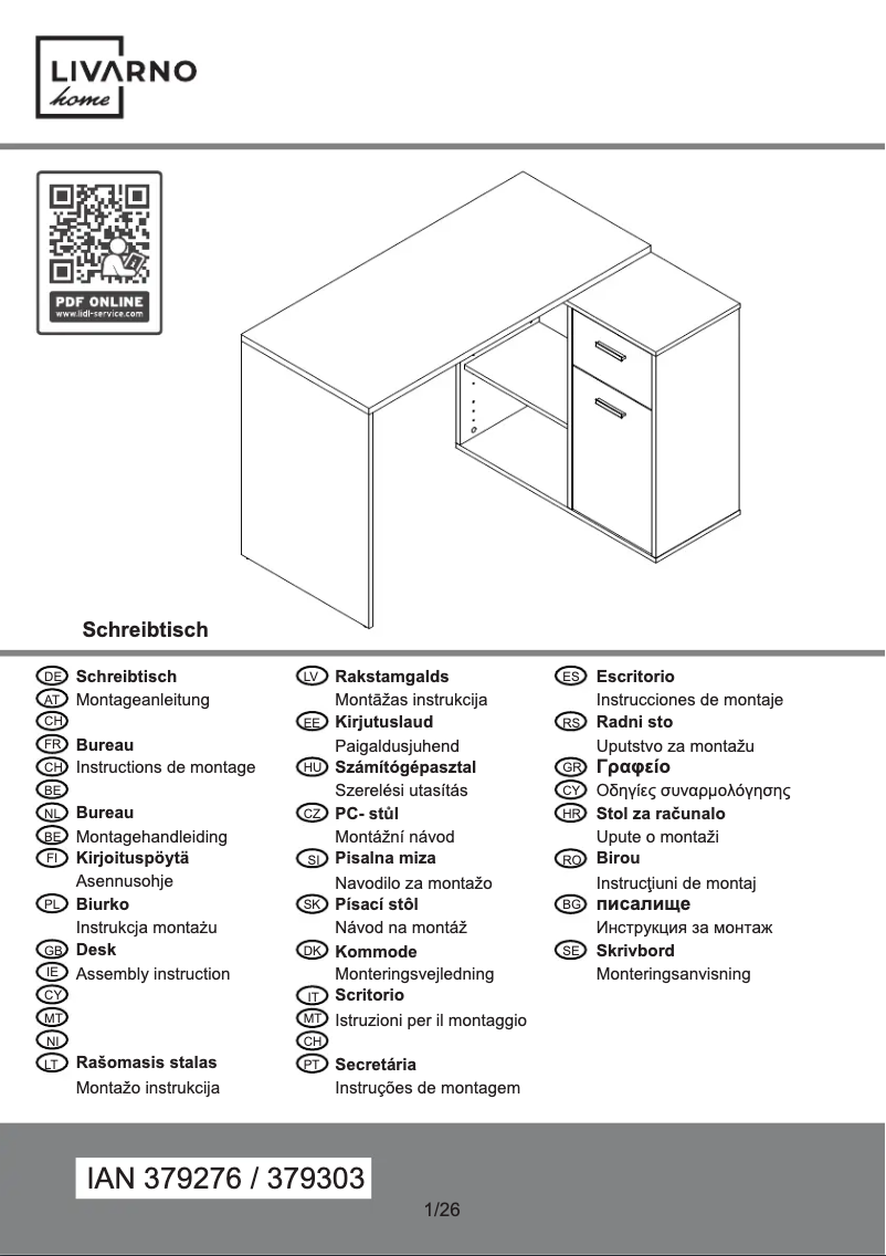 Page 1 de la notice Manuel utilisateur Livarno Lux Albrecht 200