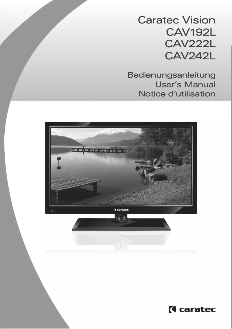 Página 1 del manual Manual de usuario Caratec CAV242L
