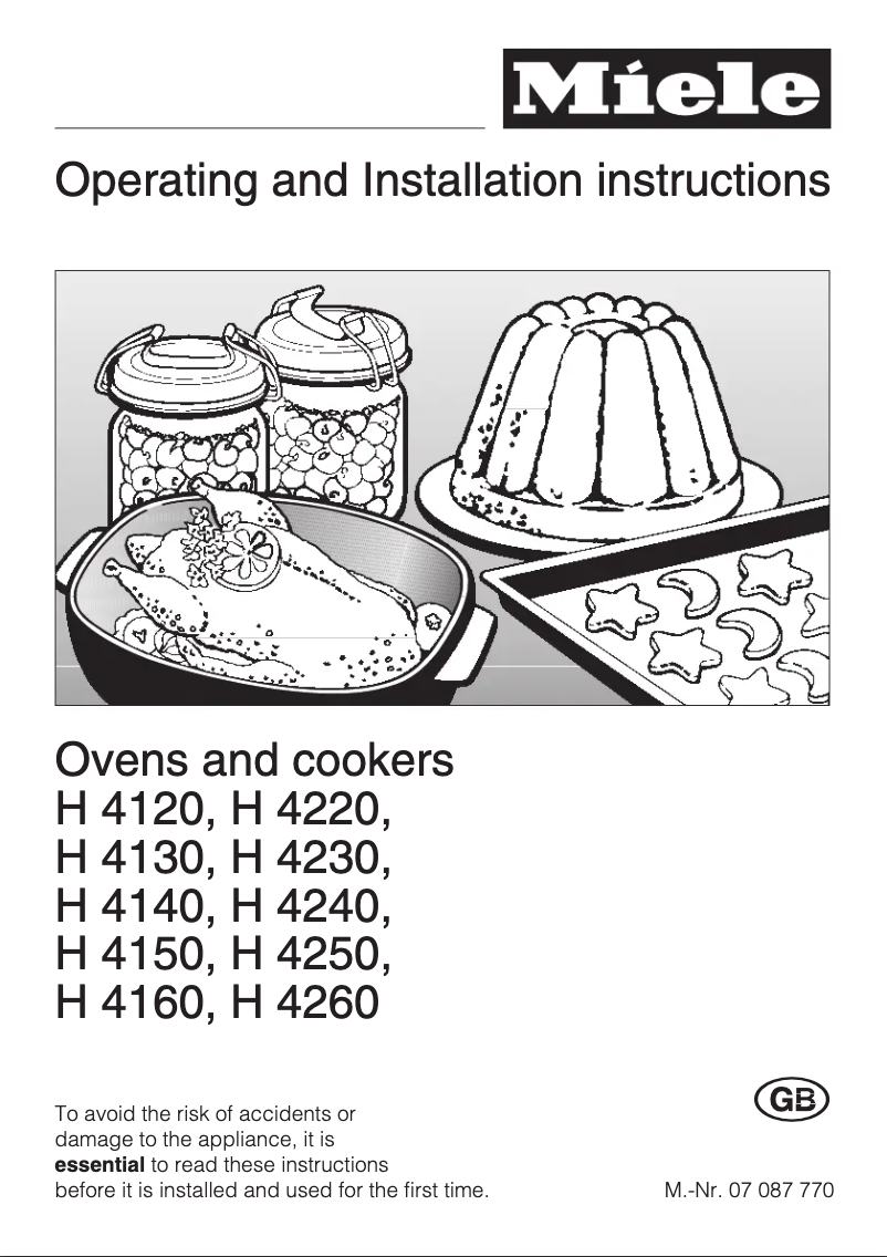 Página 1 del manual Manual de usuario Miele H 4150 B