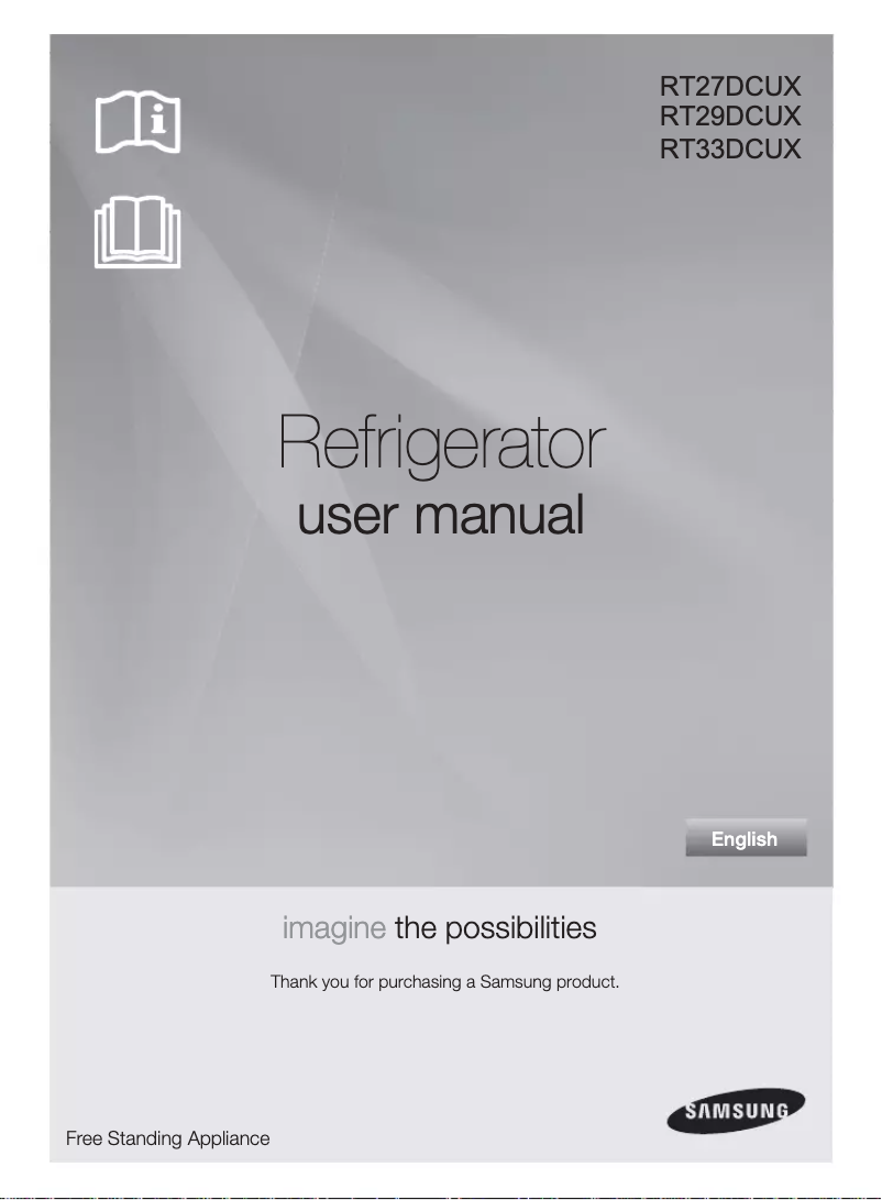 Página 1 del manual Manual de usuario Samsung RT33DCUX