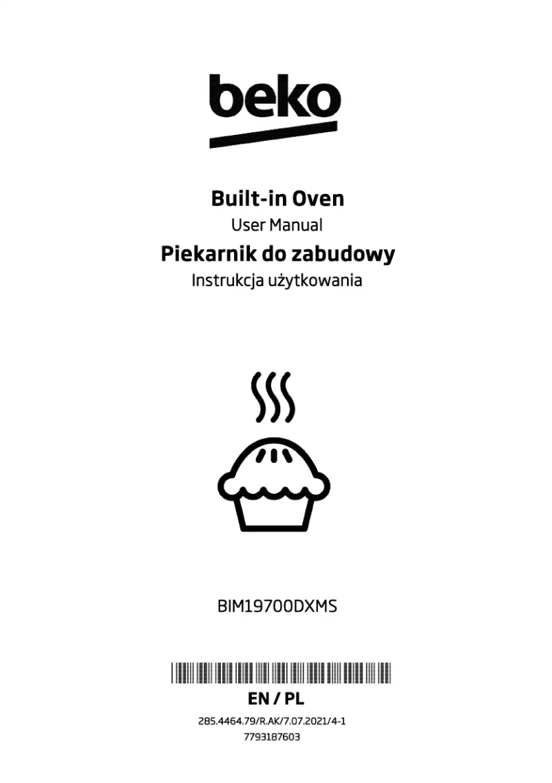 Page 1 de la notice Manuel utilisateur Beko BIM19700DXMS