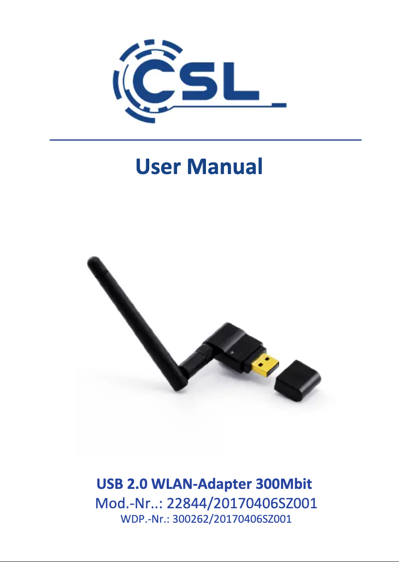 Page 1 de la notice Manuel utilisateur CSL 300262