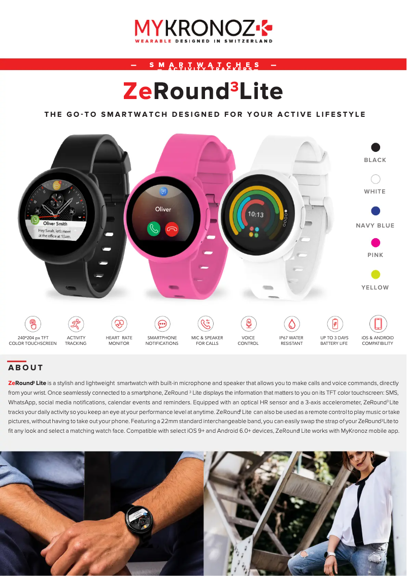 Image de la première page du manuel de l'appareil ZeRound 3 Lite