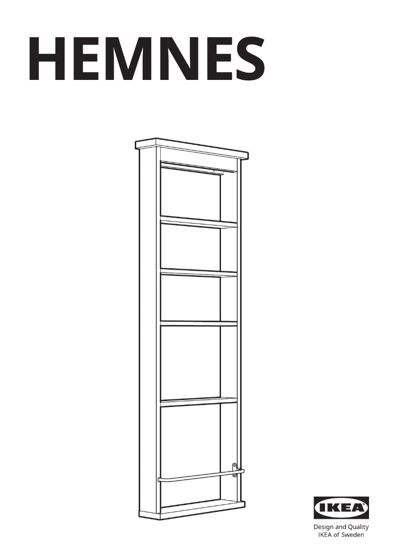 Page 1 de la notice Manuel utilisateur Ikea HEMNES 204.294.25