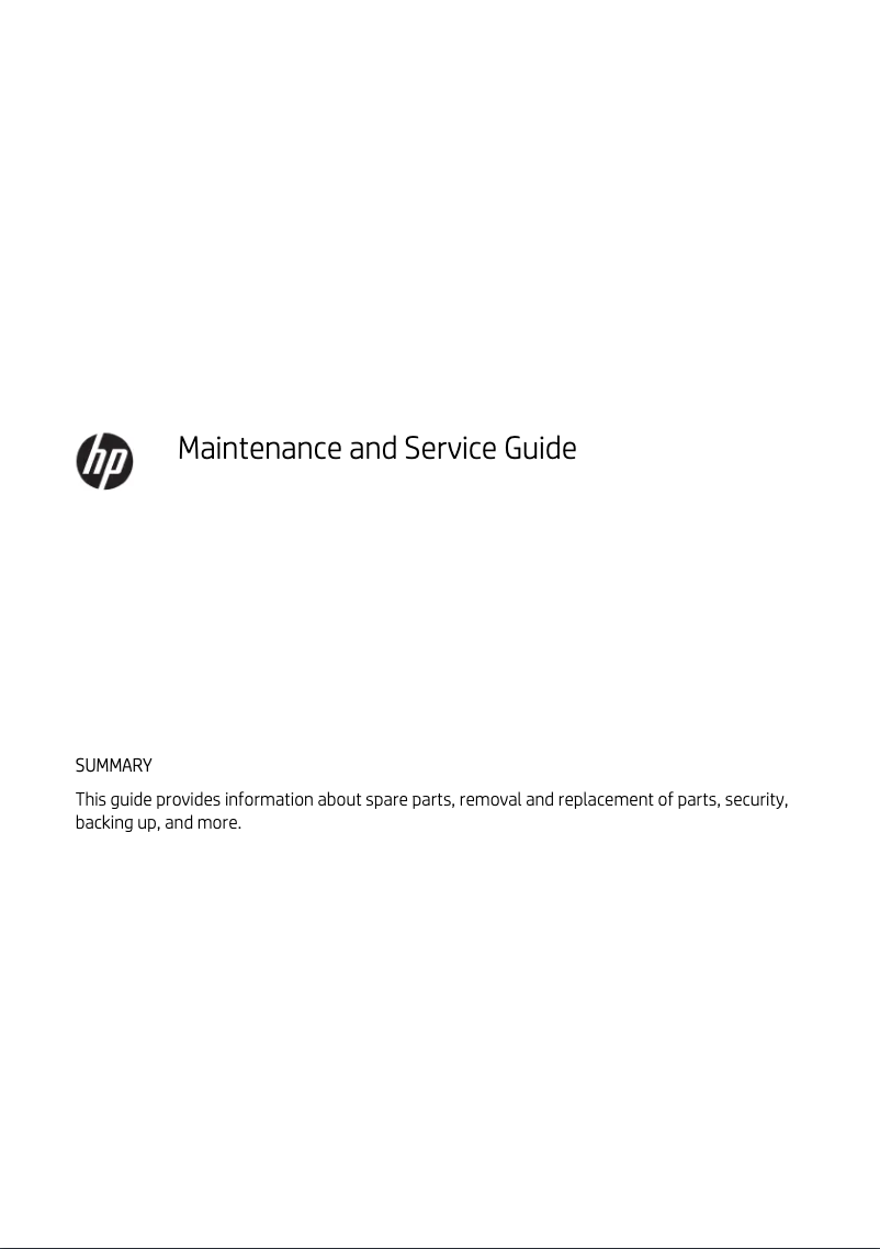 Page 1 de la notice Manuel d'utilisation et d'entretien HP ENVY x360
