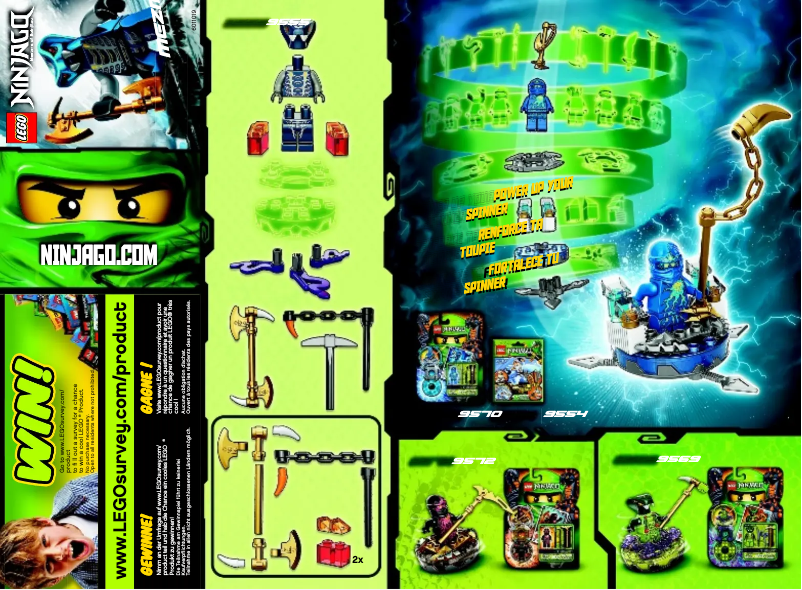 Page 1 de la notice Manuel utilisateur Lego Ninjago 9555