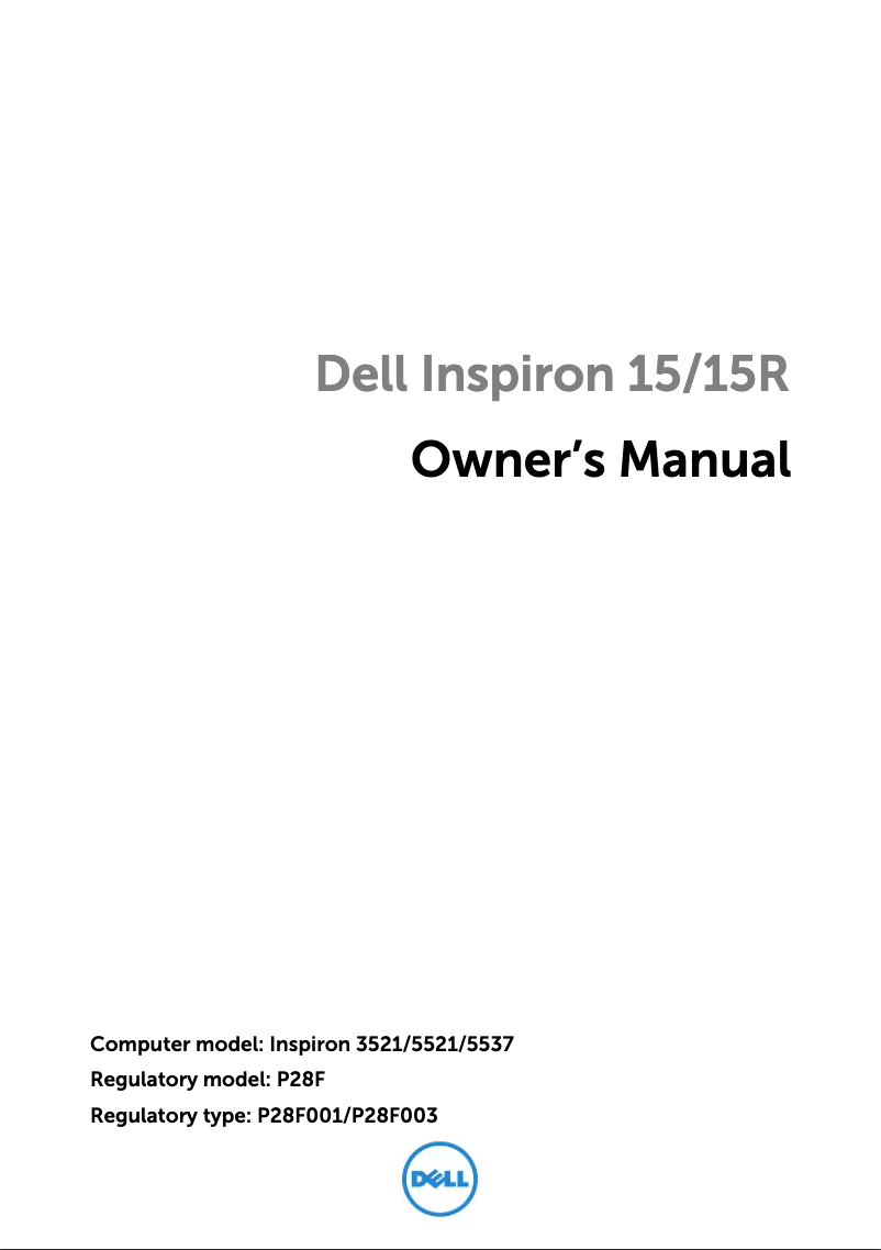 Page 1 de la notice Manuel utilisateur Dell Inspiron 5455