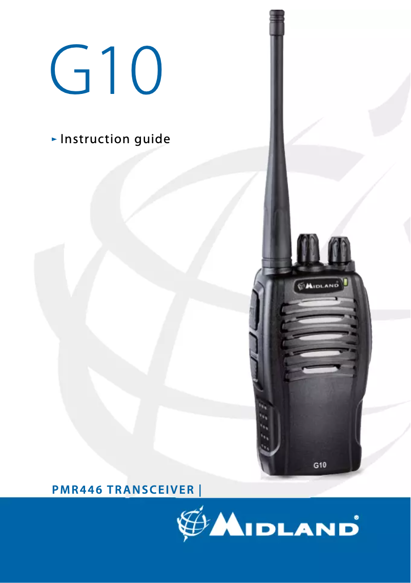 Page 1 de la notice Manuel utilisateur Midland G10