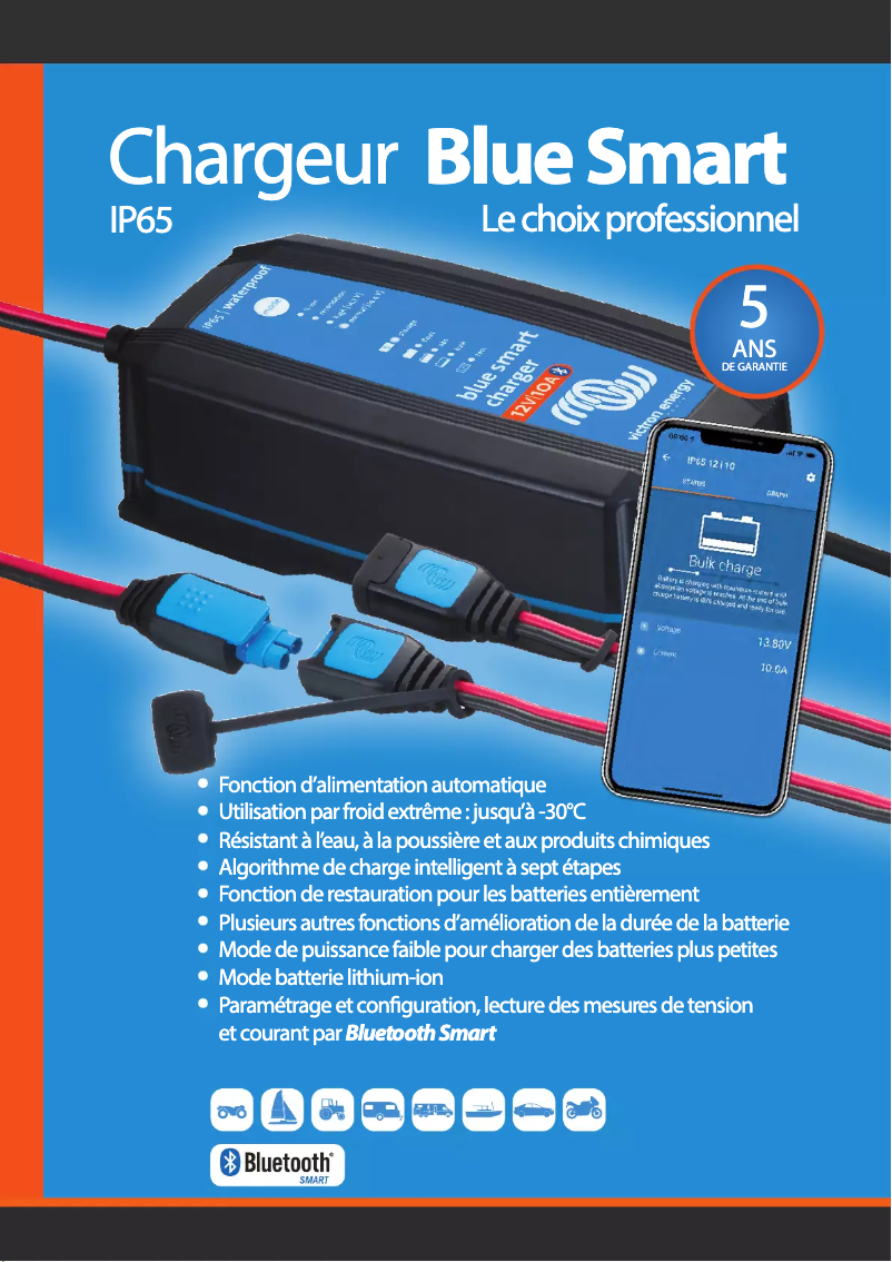 Page 1 de la notice Fiche technique Victron Energy Blue Smart IP65