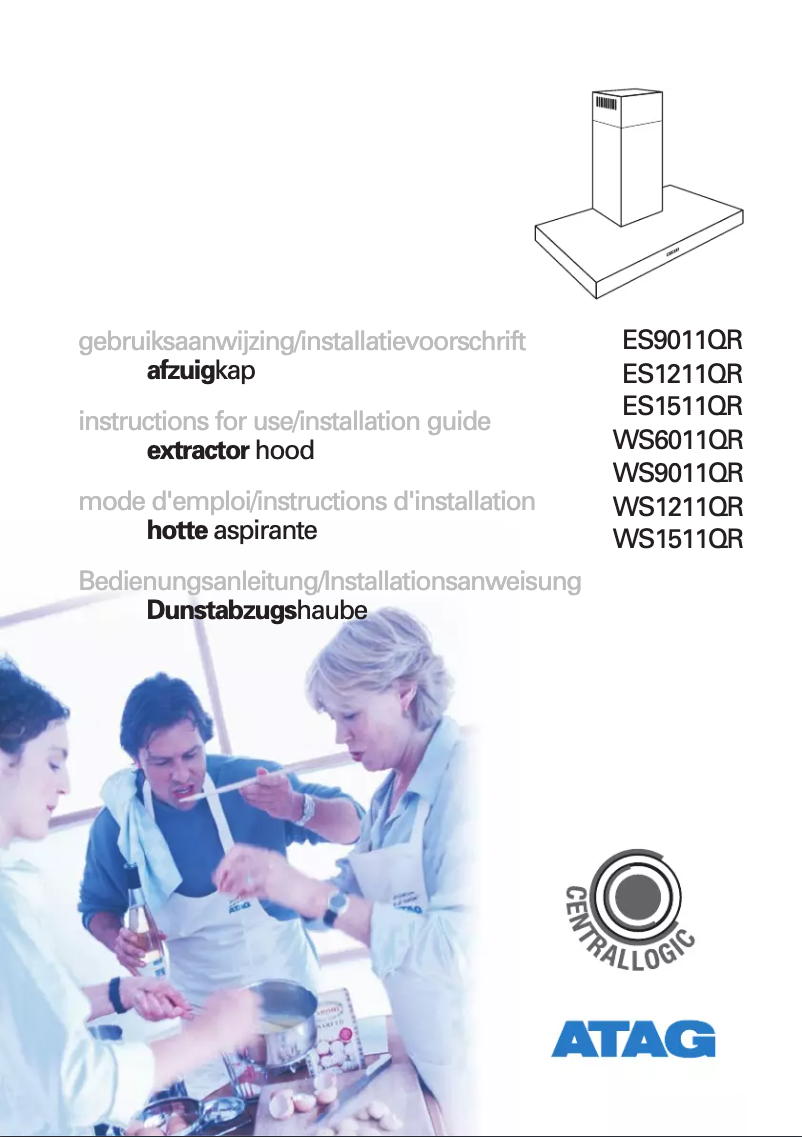 Page 1 de la notice Manuel utilisateur Atag ES1211QR