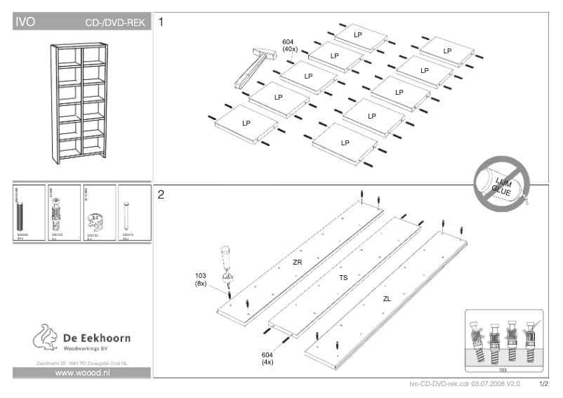 Page 1 de la notice Manuel utilisateur WOOOD Ivo