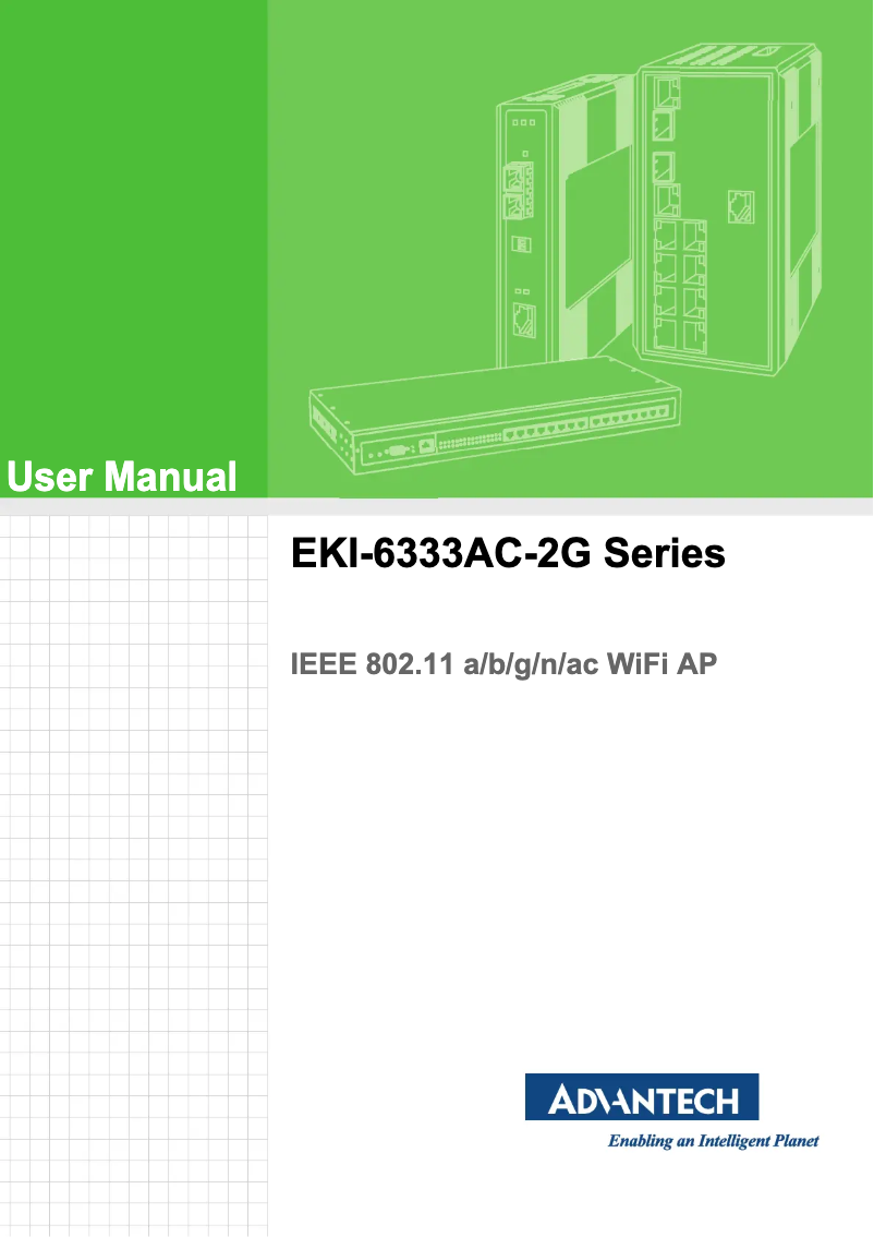 Página 1 del manual Manual de usuario Advantech EKI-6333AC-2G-EU-A
