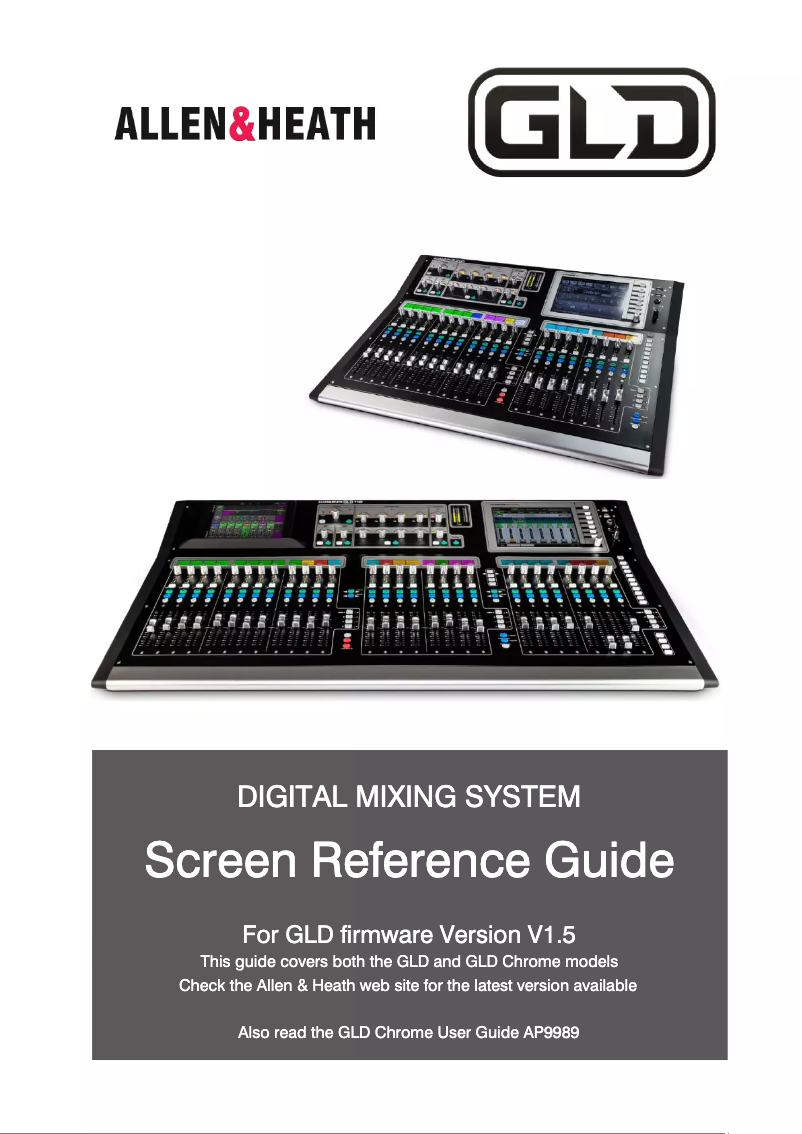 Page 1 de la notice Manuel utilisateur Allen & Heath GLD-80