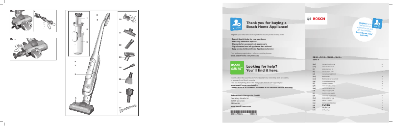 Page 1 of the manual Instruction Manual Bosch BCH87POWGB