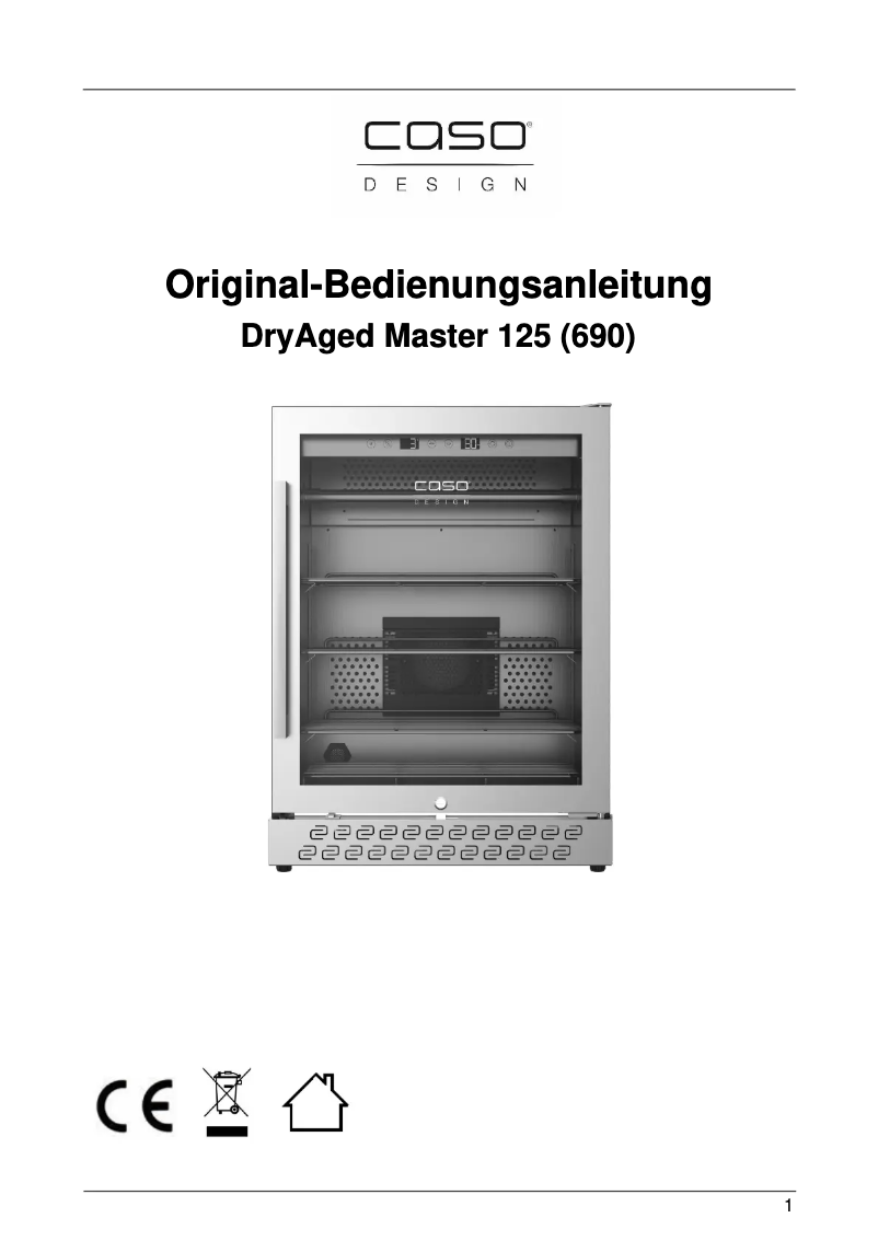 Page 1 de la notice Manuel utilisateur Caso VRH 690 advanced