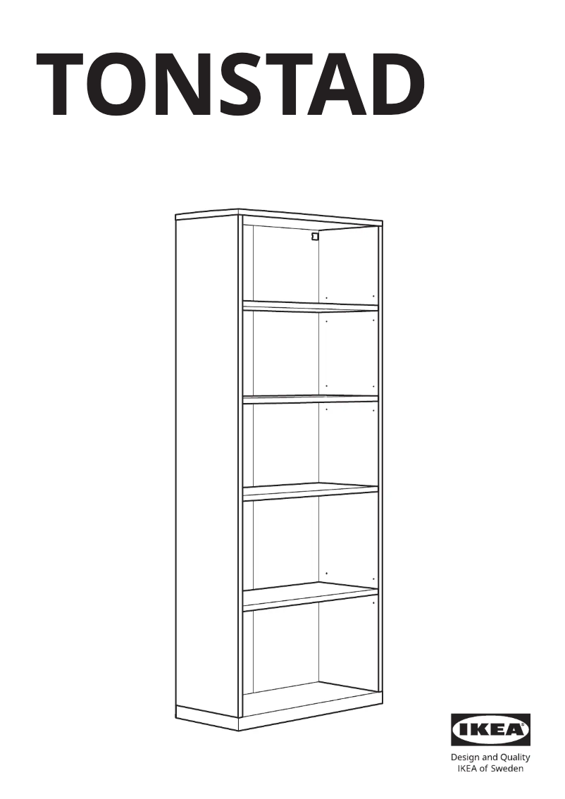 Page 1 de la notice Manuel utilisateur Ikea TONSTAD 105.284.64