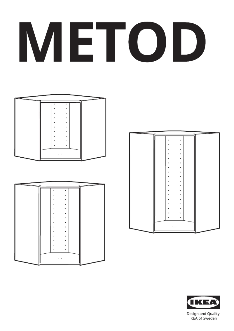 Page 1 de la notice Manuel utilisateur Ikea METOD 602.056.59