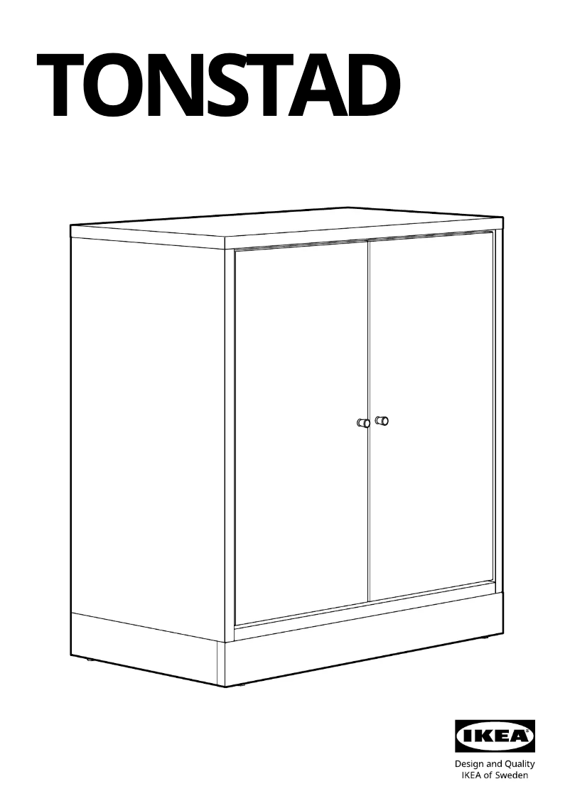 Page 1 de la notice Manuel utilisateur Ikea TONSTAD 505.099.96