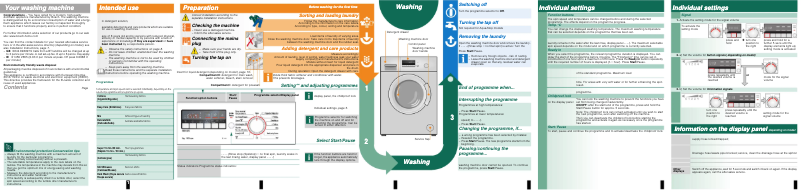 Page 1 de la notice Manuel utilisateur Bosch WAB24266EE