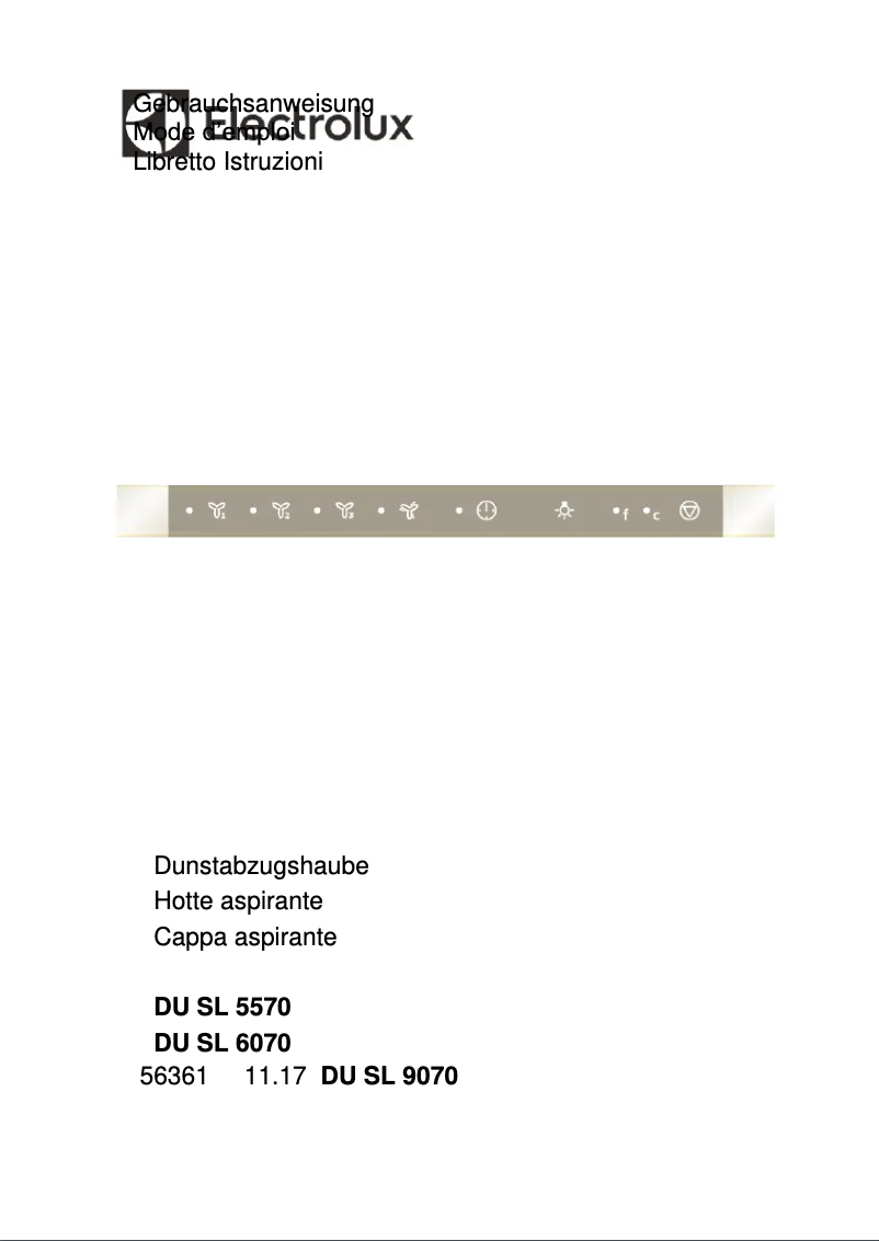 Page 1 de la notice Manuel utilisateur Electrolux DUSL6070CN