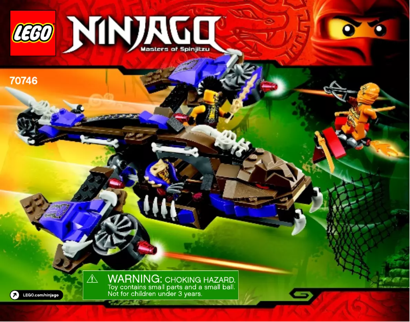 Página 1 del manual Instrucciones visuales Lego Ninjago 70746
