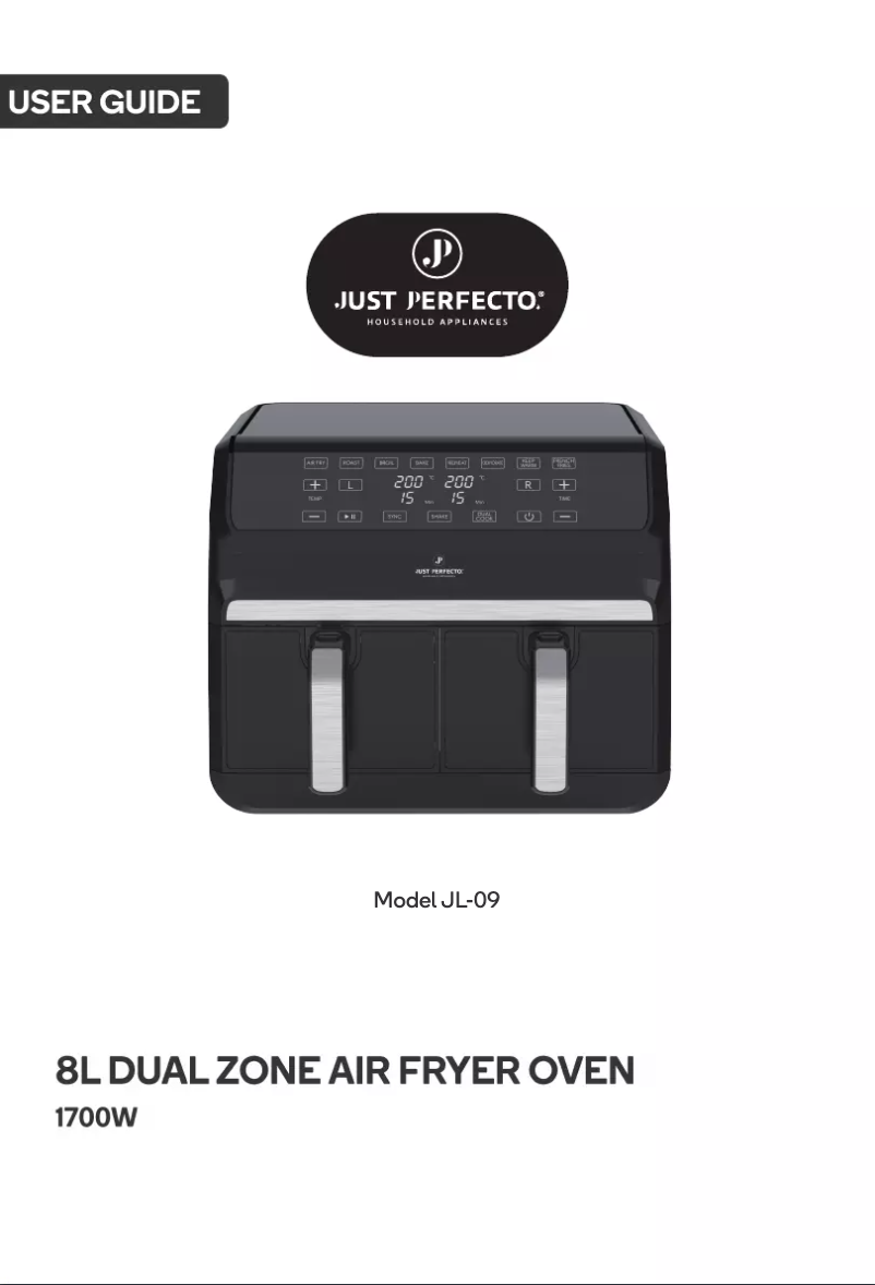 Page 1 de la notice Manuel utilisateur Just Perfecto JL-09