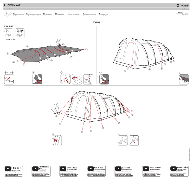 Page 1 de la notice Manuel utilisateur Outwell Phoenix 6+2