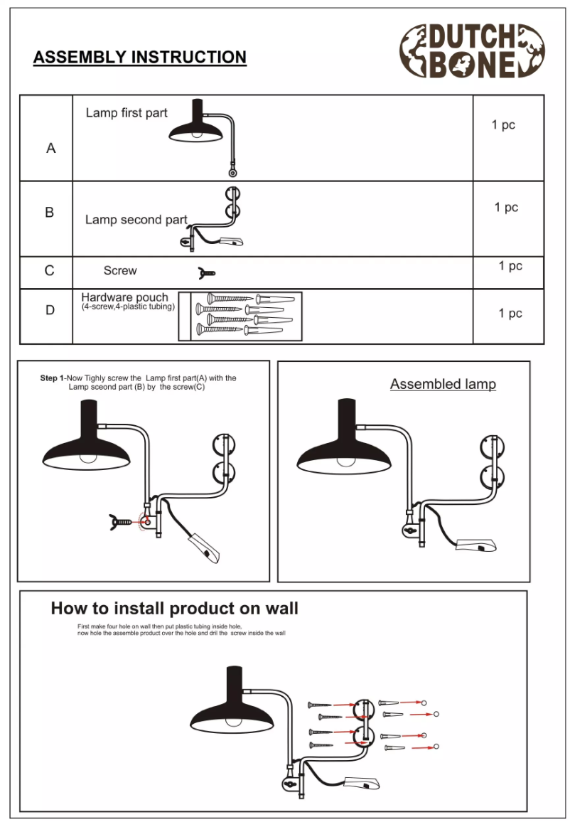 Page 1 of the manual User Manual Dutchbone Devi