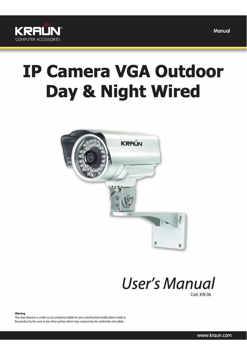 Page 1 de la notice Manuel utilisateur Kraun KW.06