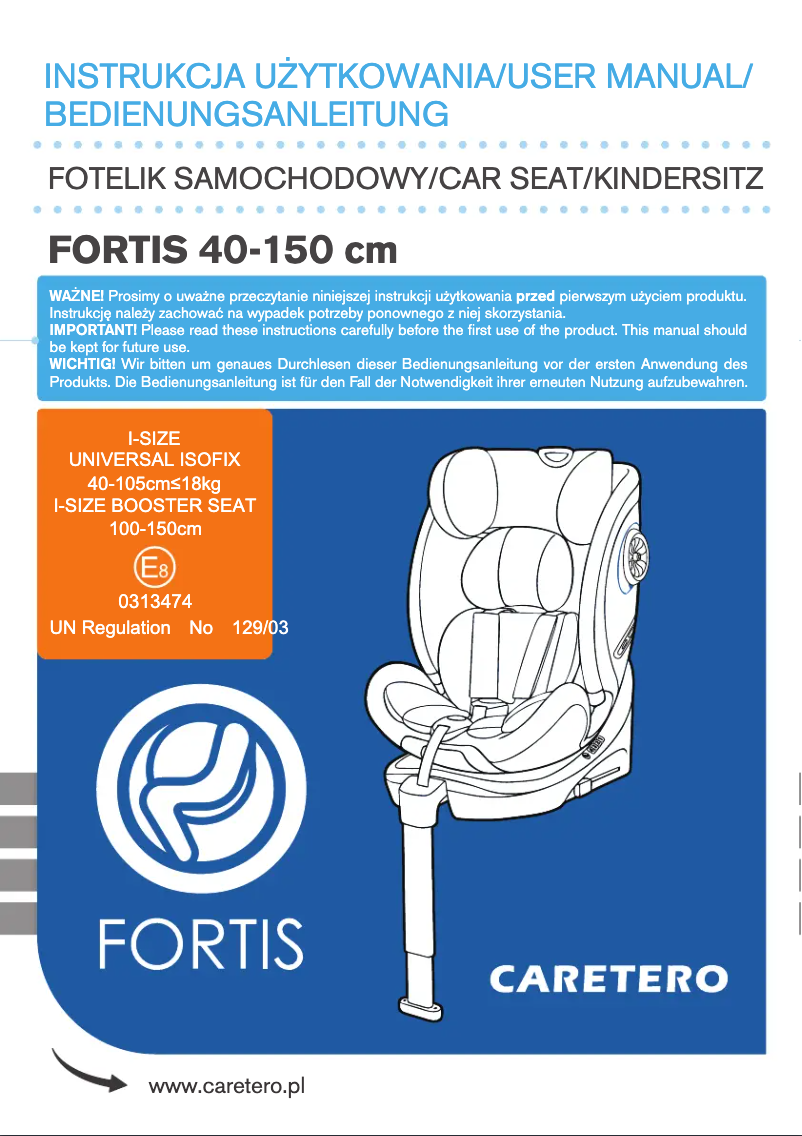 Página 1 del manual Manual de usuario Caretero Fortis