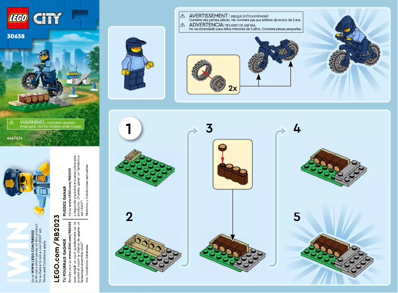 Page 1 de la notice Manuel utilisateur Lego City 30638
