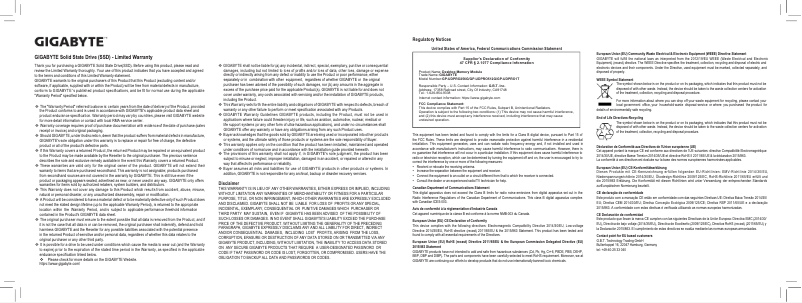 Página 1 del manual Manual de usuario Gigabyte UD PRO