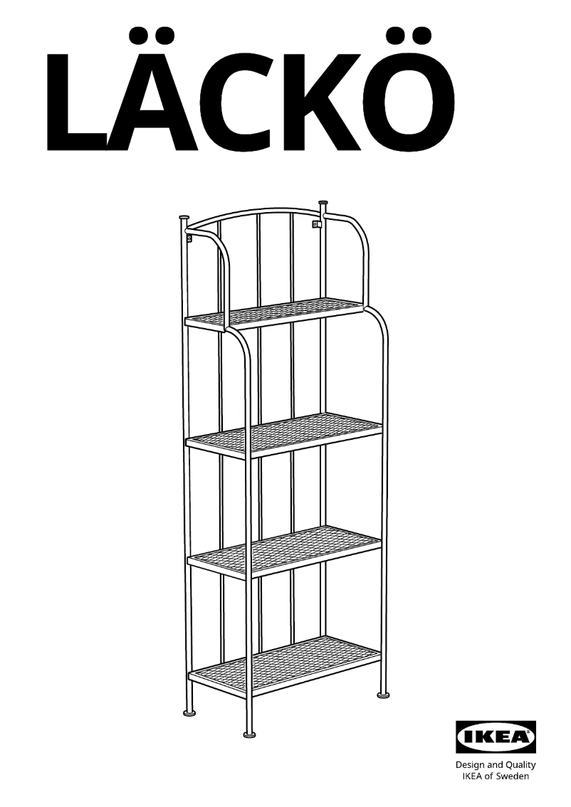 Page 1 de la notice Manuel utilisateur Ikea LÄCKÖ 201.742.16