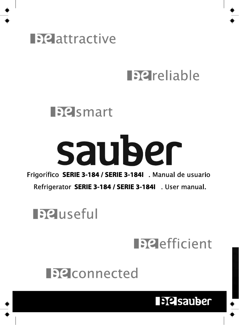 Página 1 del manual Manual de usuario Sauber SERIE 3-184I