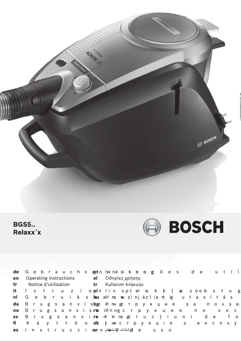 Page 1 de la notice Manuel utilisateur Bosch elaxx'x BGS5A32R