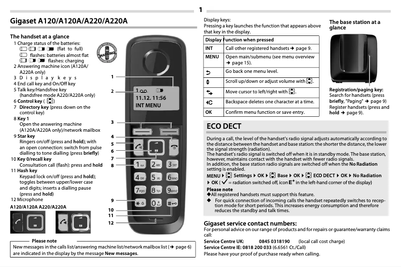 Imagen de la primera página del manual del dispositivo A220A