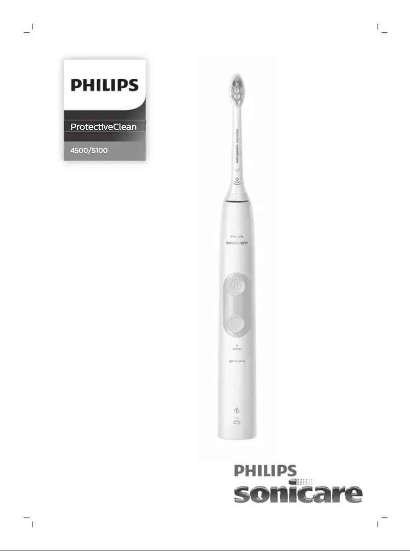 Page 1 of the manual User Manual Philips Sonicare ProtectiveClean 4500 HX6851