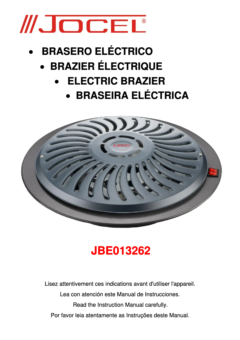Page 1 de la notice Manuel utilisateur Jocel JBE013262